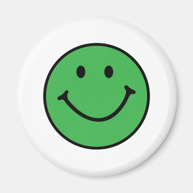 classic green face magnet (Front)