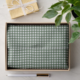 Classic Green Gingham Christmas Tissue Paper