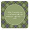 Classic Green Plaid Christmas Return Address