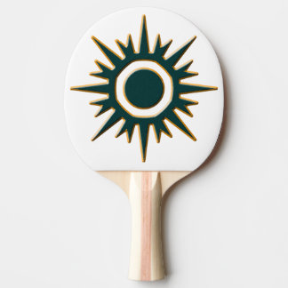 Classic Green Sunburst Ping Pong Paddle