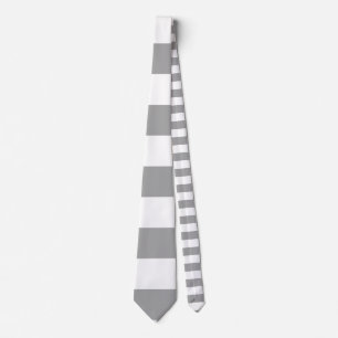 Classic grey and white vintage stripes tie