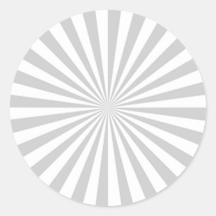 Classic Grey Burst Spinning Wheel Customize This! Classic Round Sticker