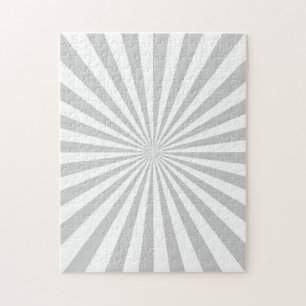 Classic Grey Burst Spinning Wheel Customize This! Jigsaw Puzzle