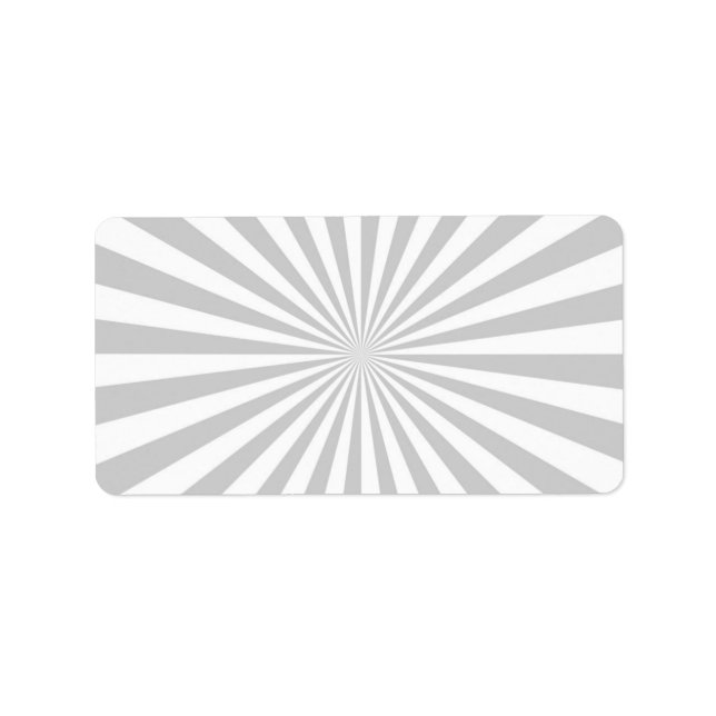 Classic Grey Burst Spinning Wheel Customize This! Label (Front)