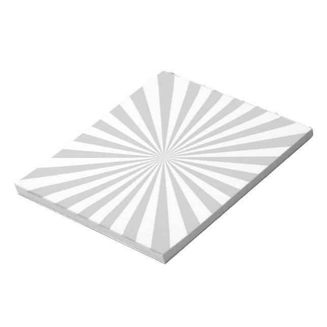 Classic Grey Burst Spinning Wheel Customize This! Notepad (Rotated)