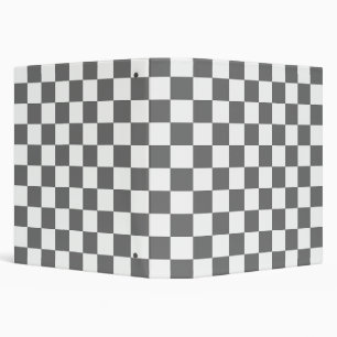 Classic grey chequerboard binder