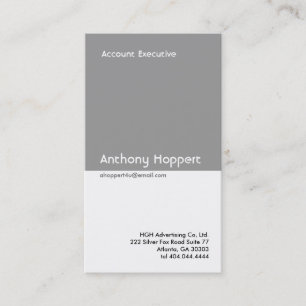 Classic Grey Divider Business Card 2