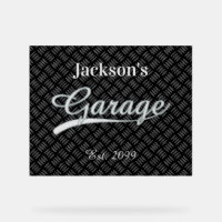Classic Grey Grey Garage Acrylic Sign