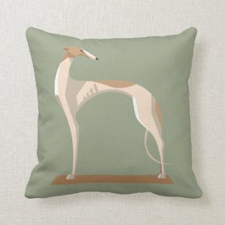 Classic greyhound throw cushion