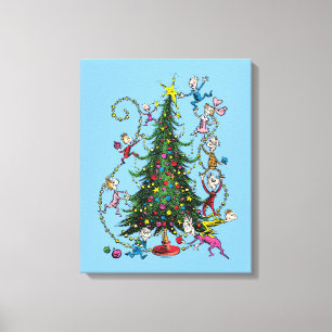 Classic Grinch   Christmas Tree Canvas Print