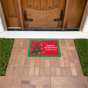 Classic Grinch   Christmas Tree Doormat