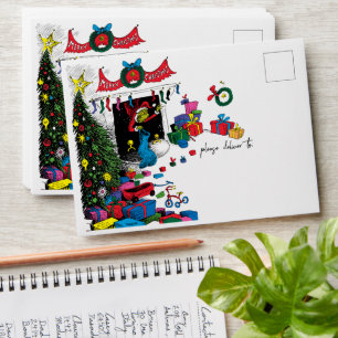 Classic Grinch   Grinch in Chimney Envelope