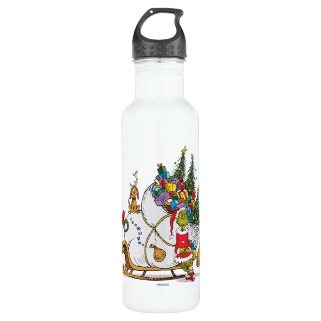 Classic Grinch | Grinch & Max Runaway Slei 710 Ml Water Bottle (Front)