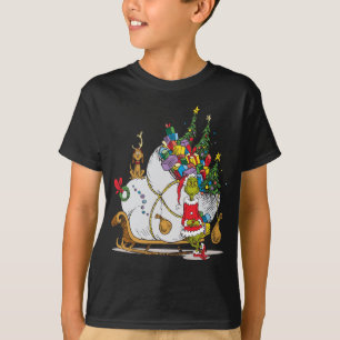 Classic Grinch   Grinch & Max with Sleigh T-Shirt