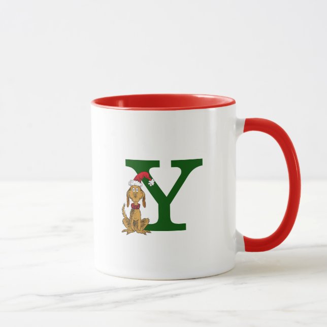 Classic Grinch Max | Monogram Y Mug (Right)