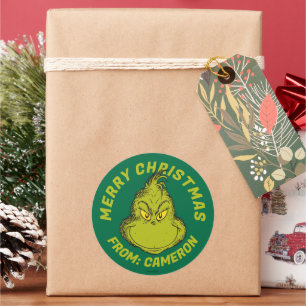 Classic Grinch   Merry Christmas Round Sticker
