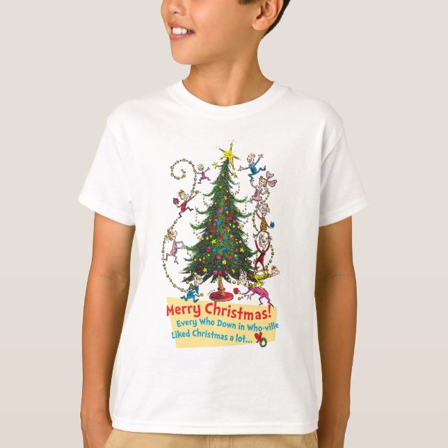 Classic Grinch | Merry Christmas! T-Shirt (Front)