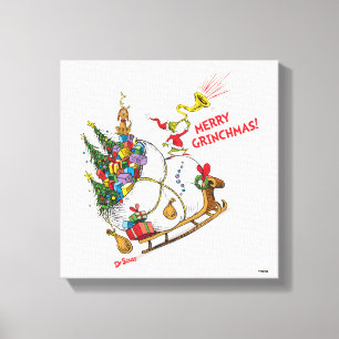Classic Grinch Merry Grinchmas! Canvas Print