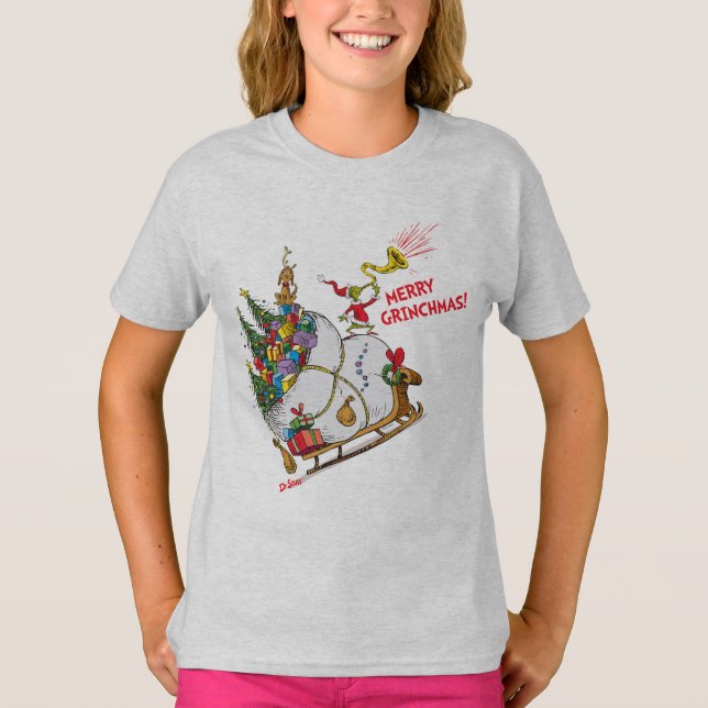 Classic Grinch | Merry Grinchmas! T-Shirt (Front)