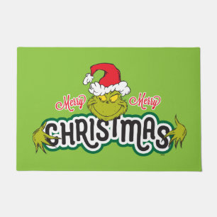 Classic Grinch Merry Merry Christmas Doormat