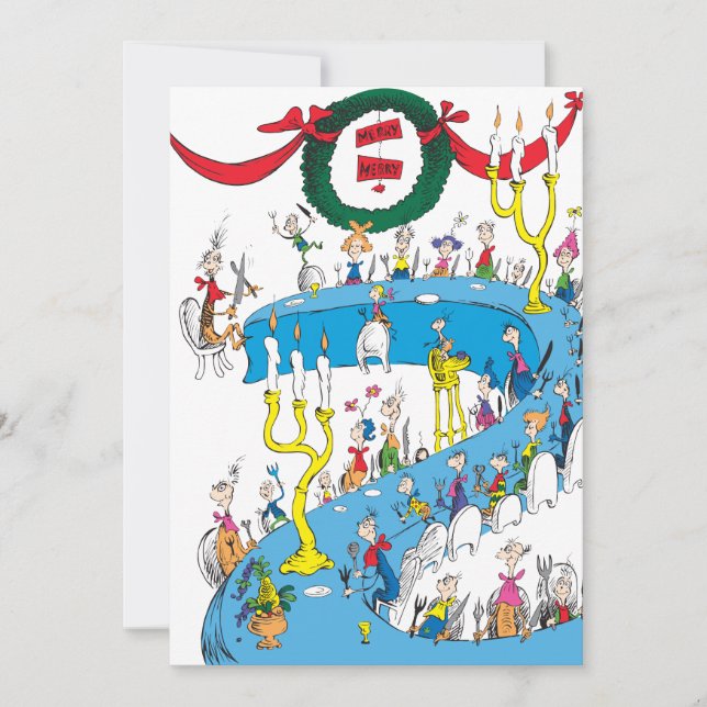 Classic Grinch | Merry Merry Feast Holiday Card (Front)