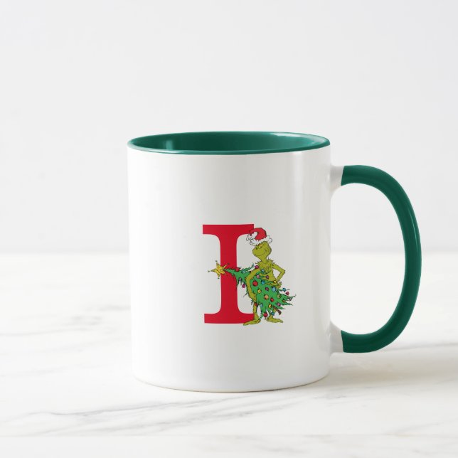 Classic Grinch | Naughty Monogram I Mug (Right)