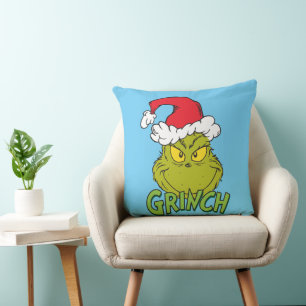 Classic Grinch Naughty or Nice Throw Pillow