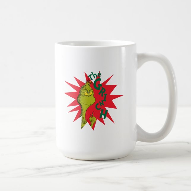 Classic Grinch | Red Starburst Coffee Mug (Right)