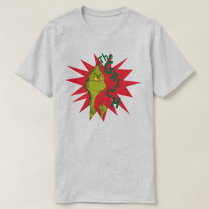 Classic Grinch   Red Starburst T-Shirt
