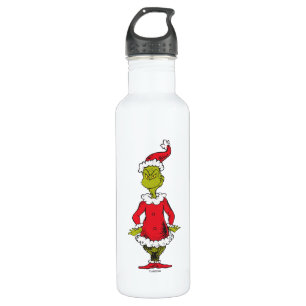 Classic Grinch   Santa Claus 710 Ml Water Bottle