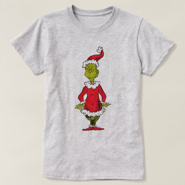 Classic Grinch | Santa Claus T-Shirt (Design Front)