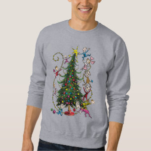 Classic Grinch   Whoville Christmas Tree Sweatshirt