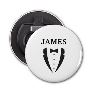 Classic Groomsman Bow Tie Tuxedo Bottle Opener