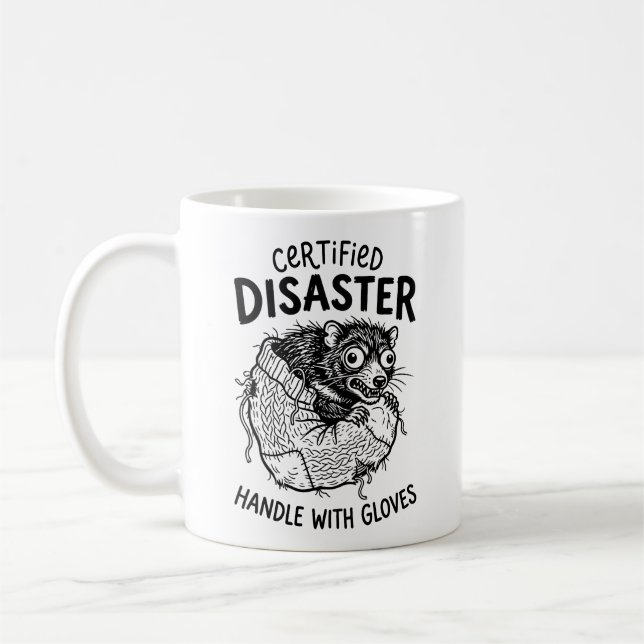 Classic Grumpy Tasmanian Devil Mug Design (Left)