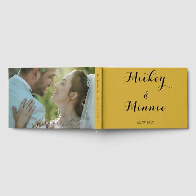 Classic Guest Book with Custom Text & Photo (Full)