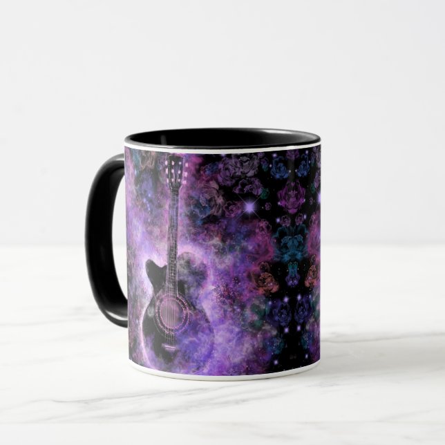 Classic Guitar Coffee Mug (Front Left)