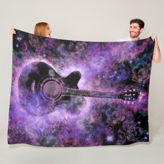 Classic Guitar Fleece Blanket (In Situ)