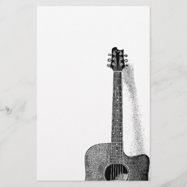 Classic Guitar Stationery (Front)