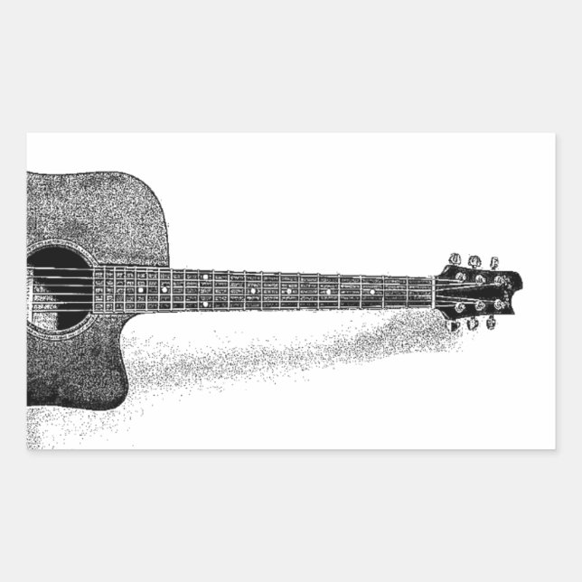 Classic Guitar Sticker (Front)