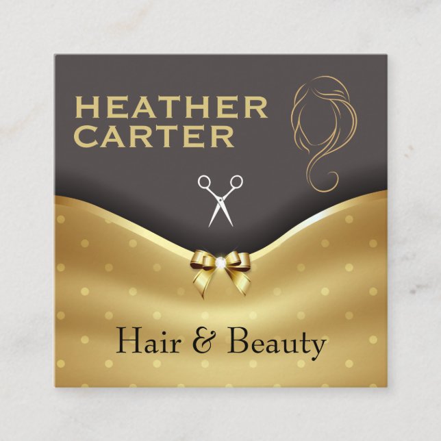 Classic | Hair Stylist Women's Beauty Appointment Card (Front)