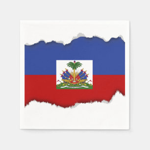 Classic Haitian Flag Napkin