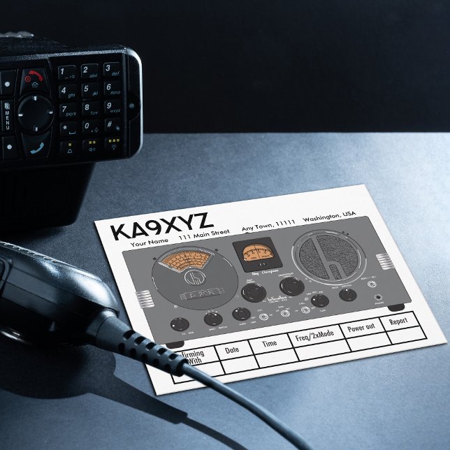 Classic Hallicrafters S 20R Radio Receiver QSL Postcard (Creator Uploaded)