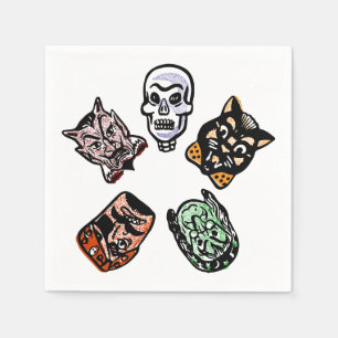 Classic Halloween Characters Napkin