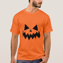 Classic Halloween Pumpkin Face Design with Spooky