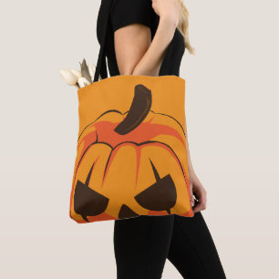 Classic Halloween Pumpkin Jack O Lantern Tote Bag
