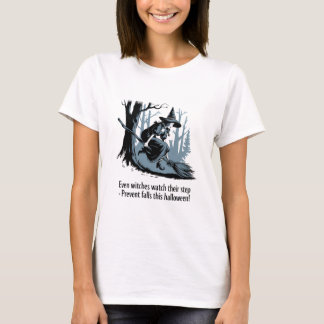 classic Halloween safety featuring a witch T-Shirt