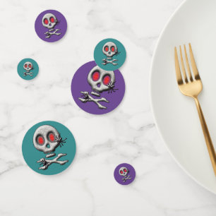 Classic Halloween Scary Skull Creepy Spiders  Confetti