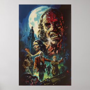 Classic Hammer Horror Films Movie Poster 