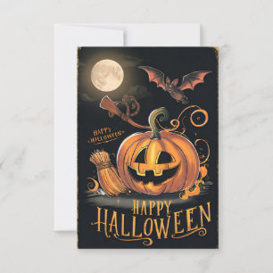 Classic Happy Halloween Greeting Card #2