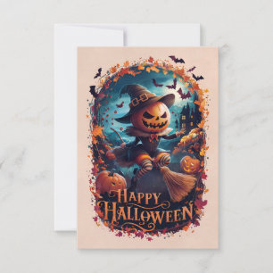 Classic Happy Halloween Greeting Card #3